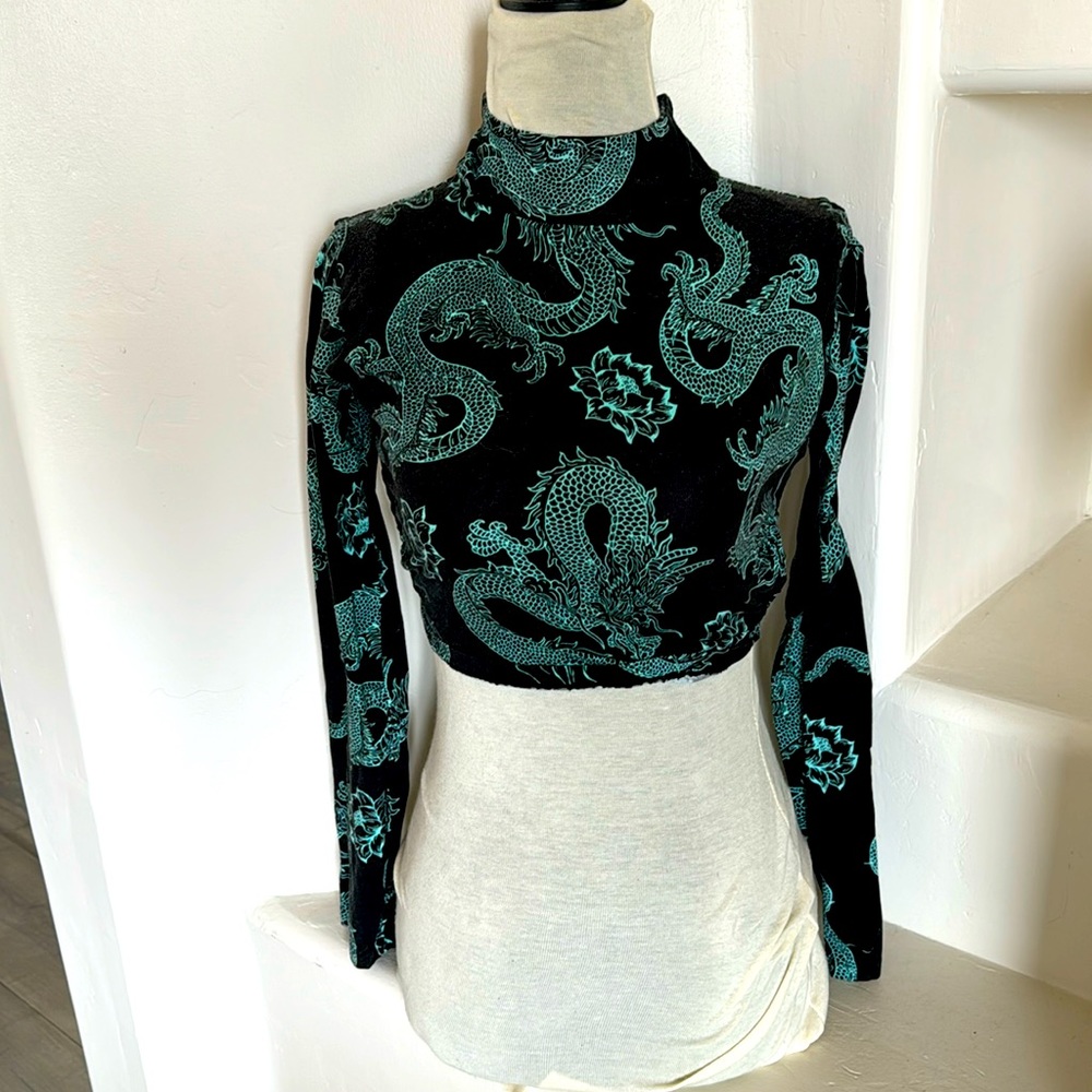 Backless Crop Dragon top